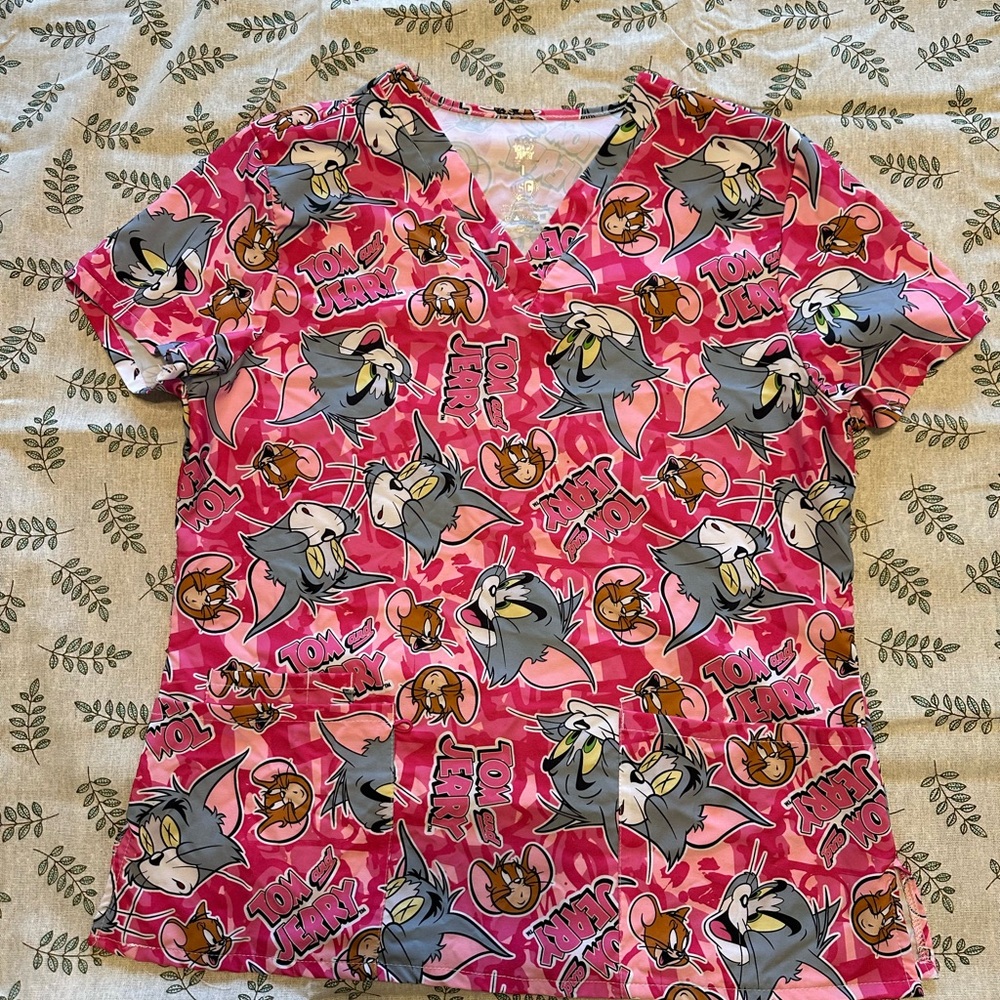 Cartoon Network Tom and Jerry Pink Top